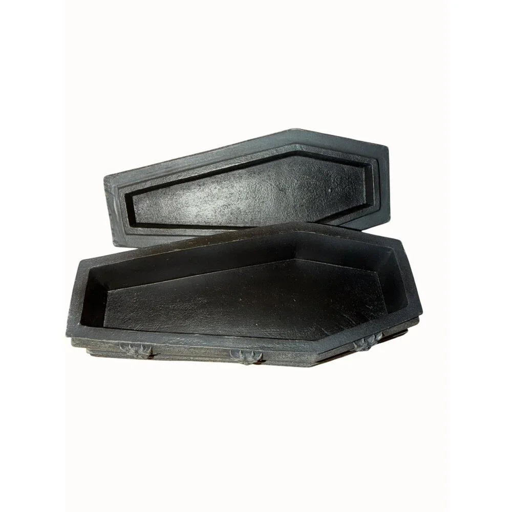 Summit‎ Gargoyle Coffin Trinket Box With Gothic Rose & Cross Design